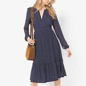 Michael Kors Paisley Printed Ruffle Dress